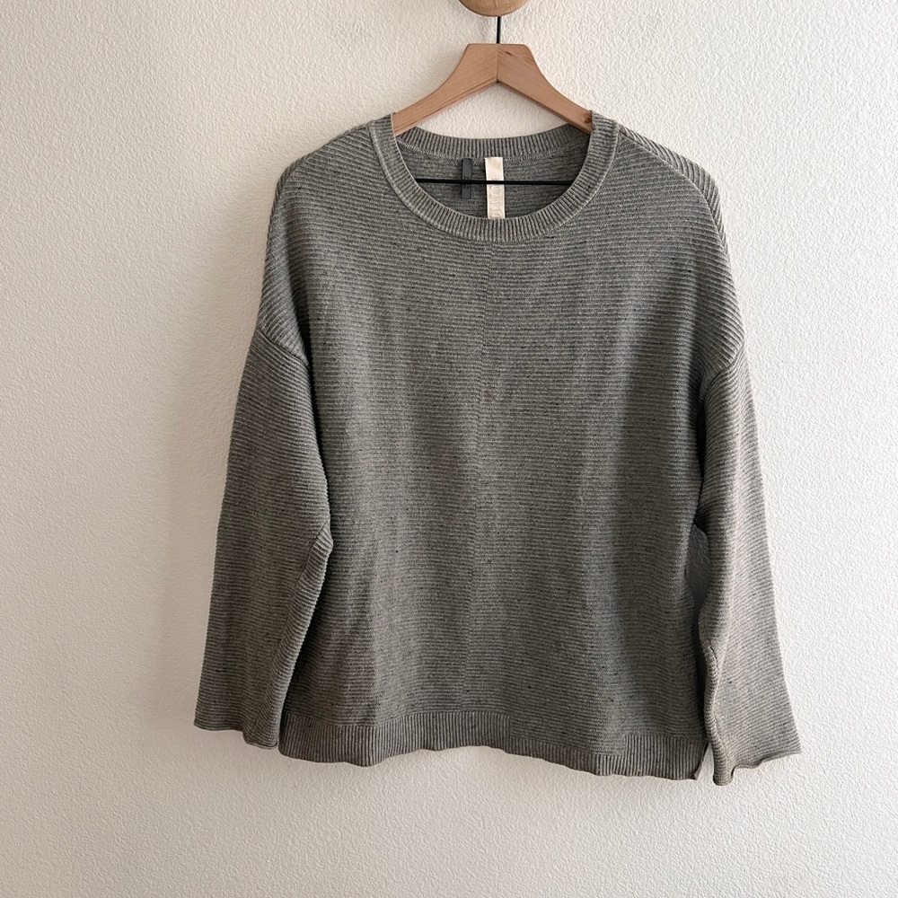 ISCHIKO Pullover Panama Wool Blend Sweater *Small stain*